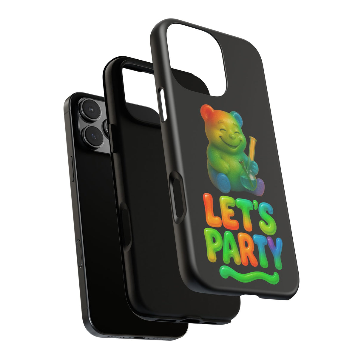 Let's Party Rainbow Bear Phone Case