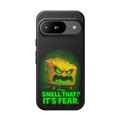 Phone Case — 'Smell That? It's Fear.' Spooky Cheese Monster Protective Case