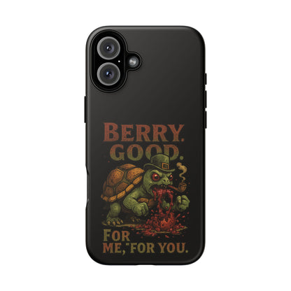Phone Case — 'Berry Good' Zombie Turtle Graphic Tough Protective Case