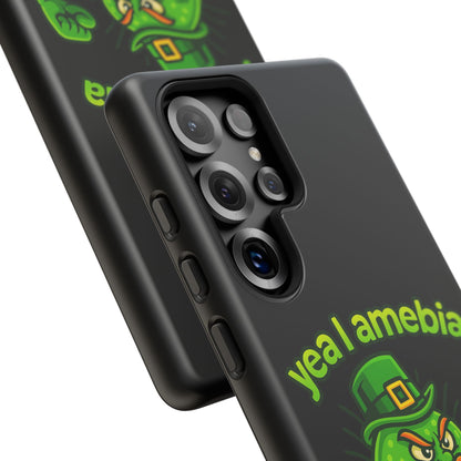 Phone Case – “Yea I Amebia, Amebia Your Face” St. Patrick’s Day Funny Amoeba Design