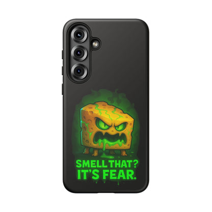 Phone Case — 'Smell That? It's Fear.' Spooky Cheese Monster Protective Case