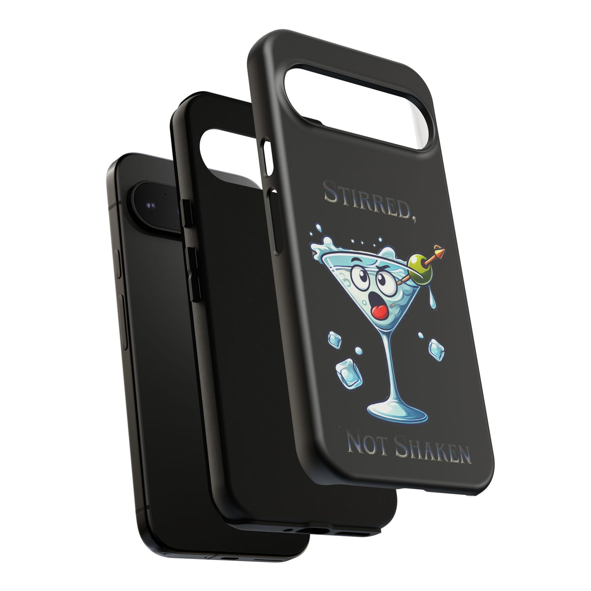 Stirred Not Shaken Phone Case — Funny Martini Cocktail Design