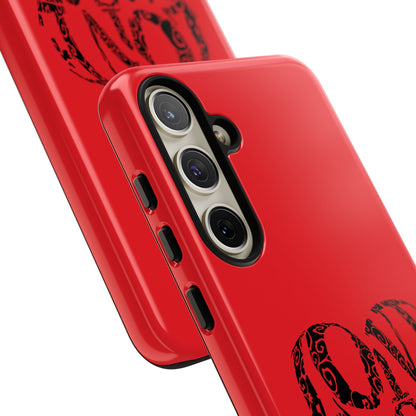 Red 'Love Justice' Heart Phone Case — Protective iPhone Cover, Valentine’s Gift