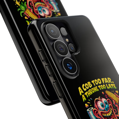 Phone Case — "A Cob Too Far" Popcorn Horror Design