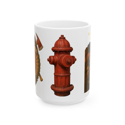 Not All Heroes Stand Tall – Firefighter PTSD Awareness Mug