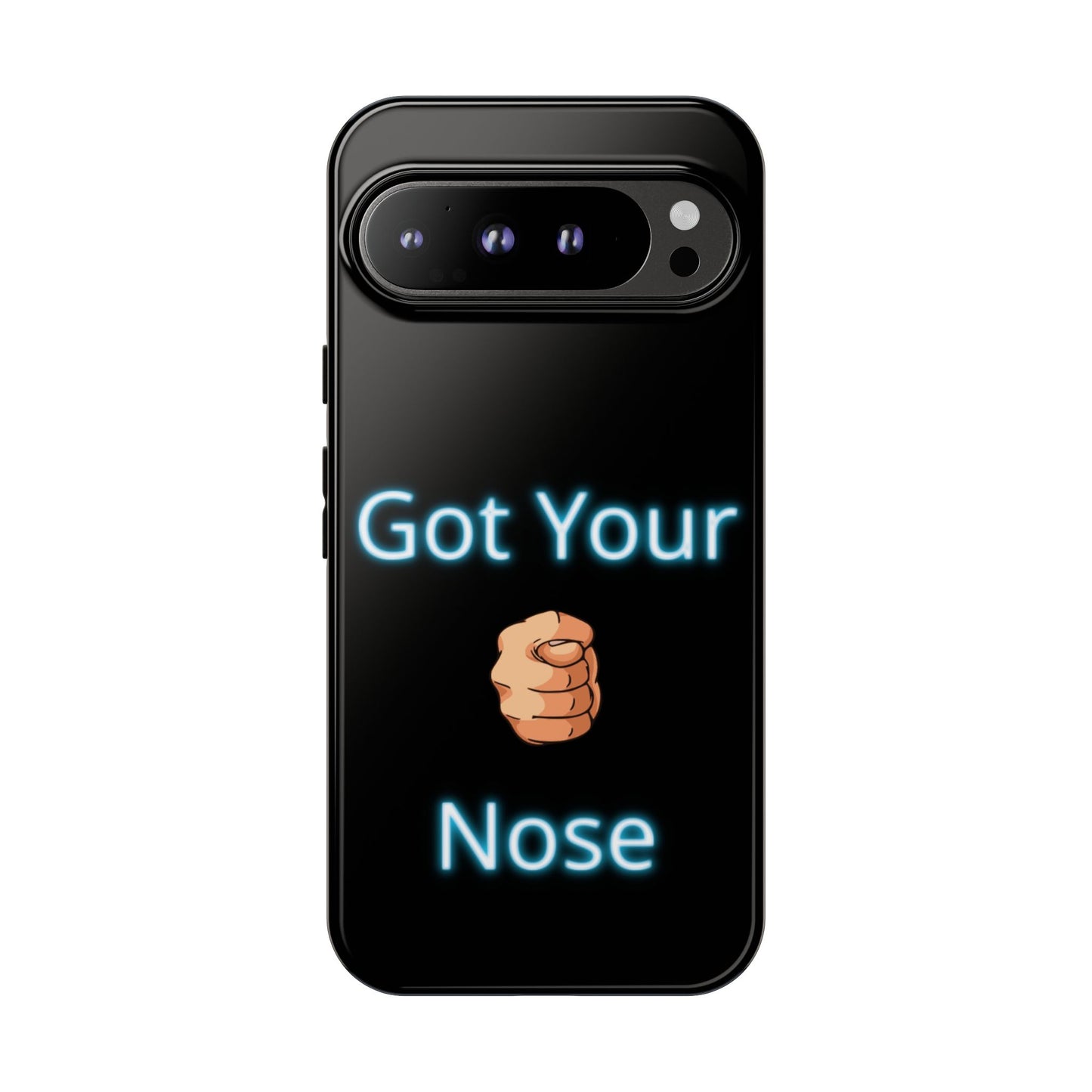 Got Your Nose Phone Case — Funny Neon Fist Design
