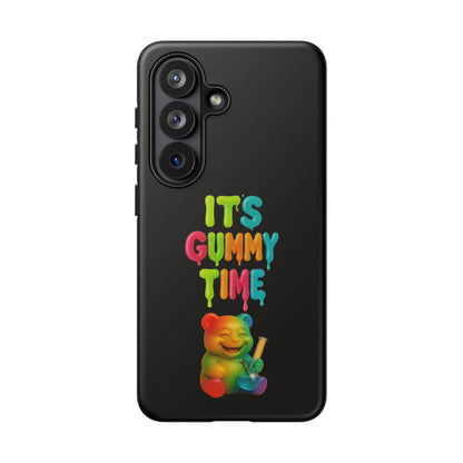 Phone Case — "It's Gummy Time" Rainbow Gummy Bear Protective Cover