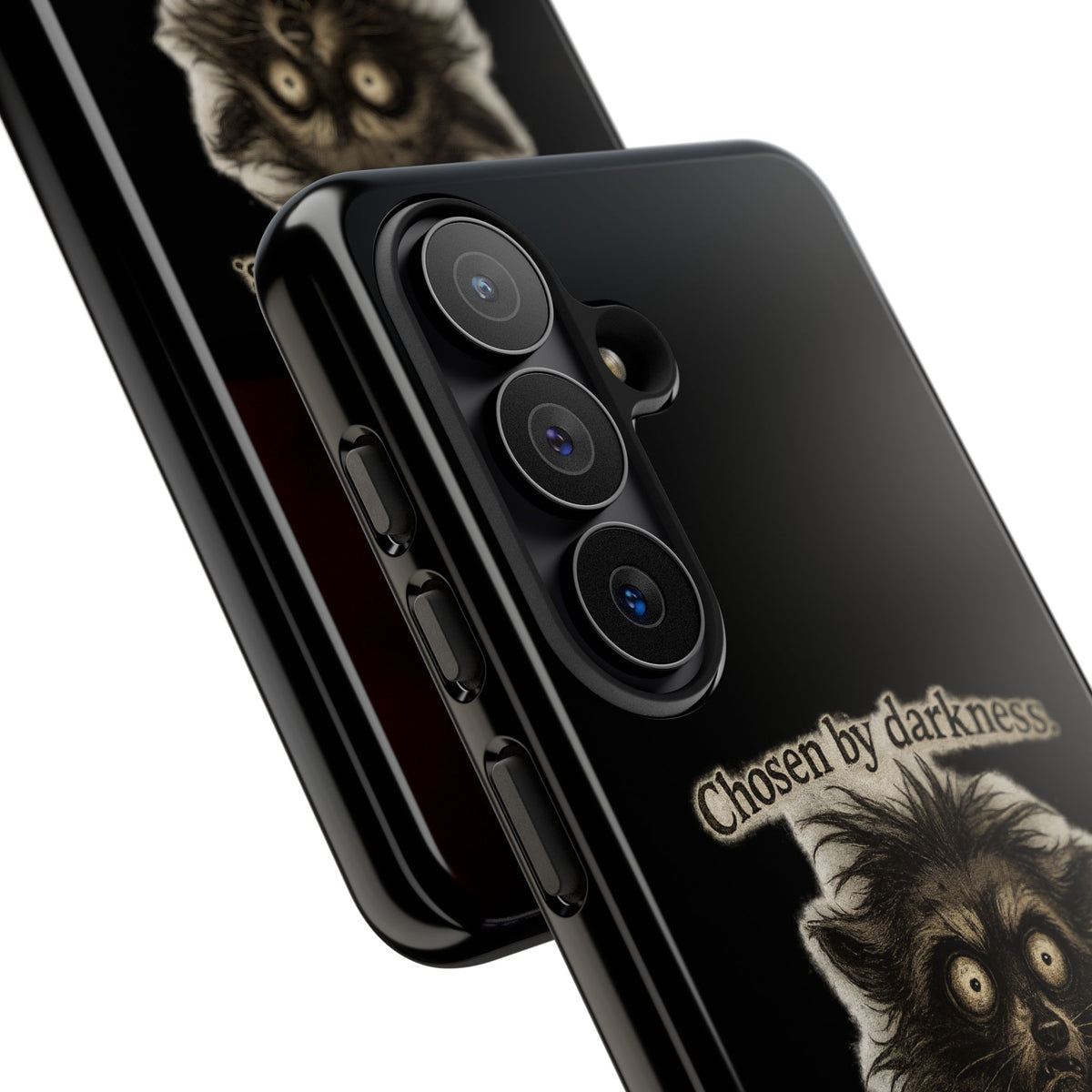 Phone Case - "Chosen by Darkness (Or Maybe Just Rabies)" Cute Creepy Retro Creature Protective Case