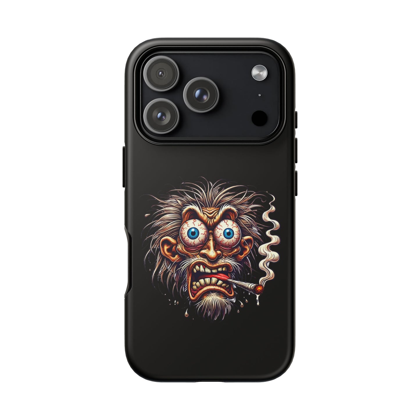Phone Case — Wild Cartoon Monster Smoking Design