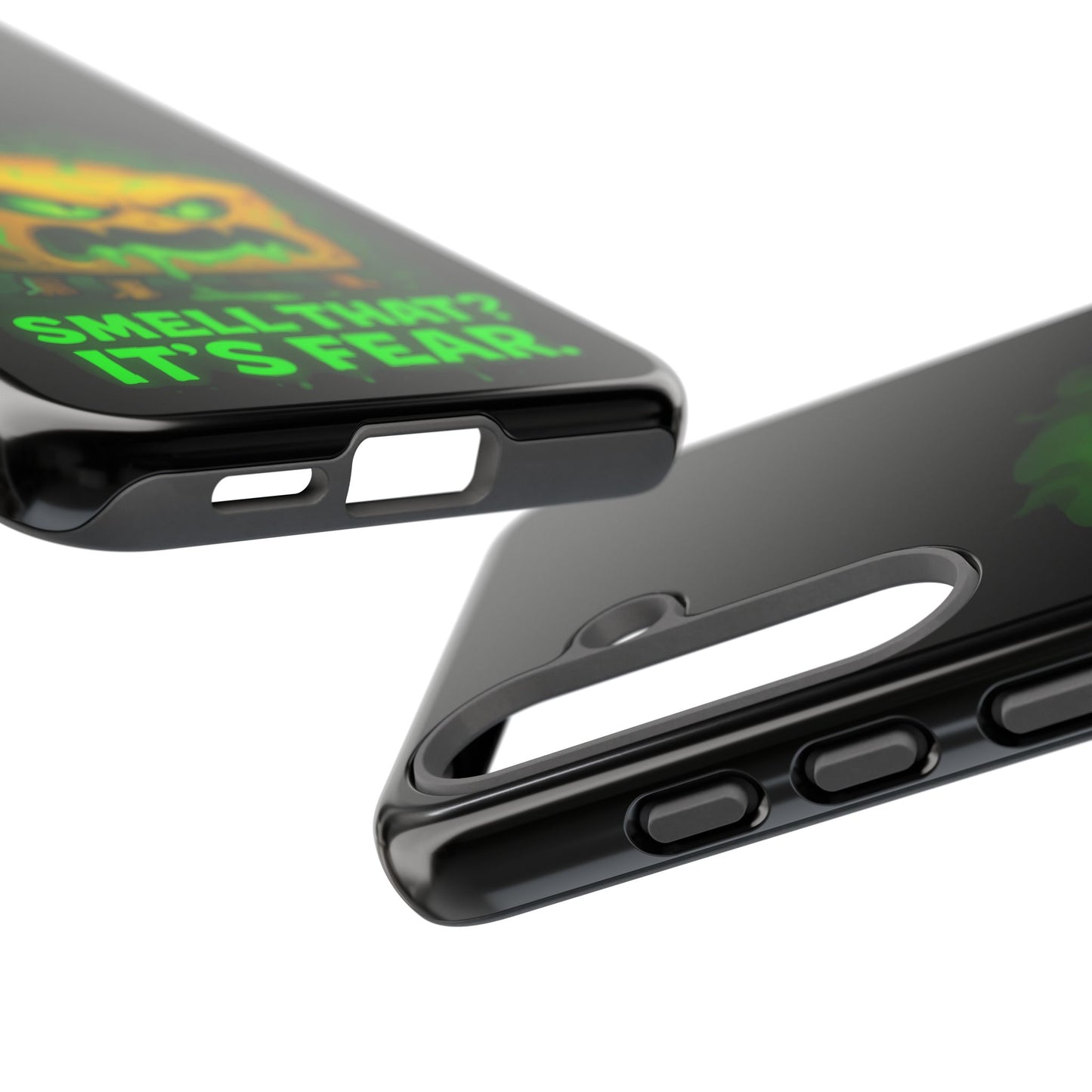 Phone Case — 'Smell That? It's Fear.' Spooky Cheese Monster Protective Case