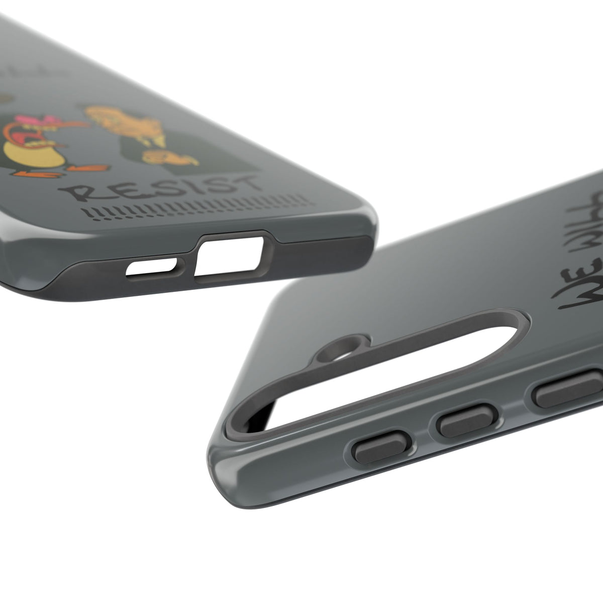Phone Case - "We Will Resist" Cartoon Protest Design
