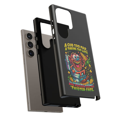 Phone Case — "A Cob Too Far" Popcorn Horror Design