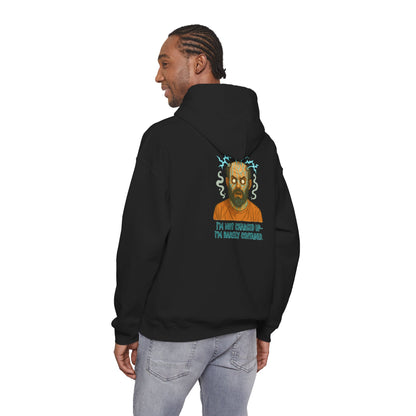Hoodie — "I’m Not Charged Up, I’m Barely Contained" Electric Zombie Graphic Hoodie