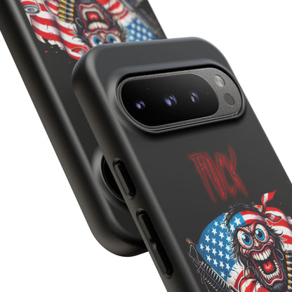 Phone Case — American Flag Skull Soldier Design (Tough Cases)