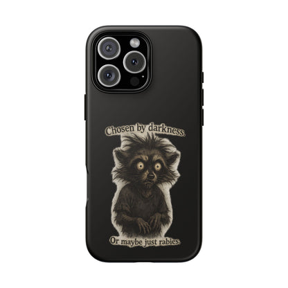 Phone Case - "Chosen by Darkness (Or Maybe Just Rabies)" Cute Creepy Retro Creature Protective Case