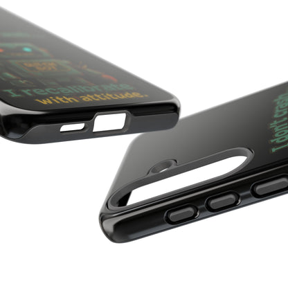 Phone Case — "I Don't Crash... I Recalibrate" Retro Robot Protective Cover