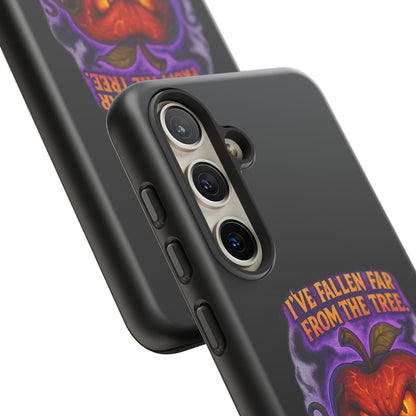Phone Case — 'I've Fallen Far From the Tree, Straight Into Madness' Pumpkin Horror Design