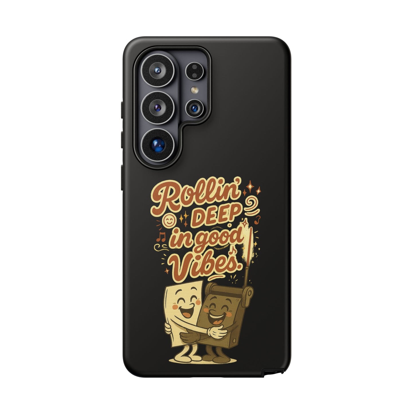 Phone Case — "Rollin' Deep in Good Vibes" Cartoon Retro Design