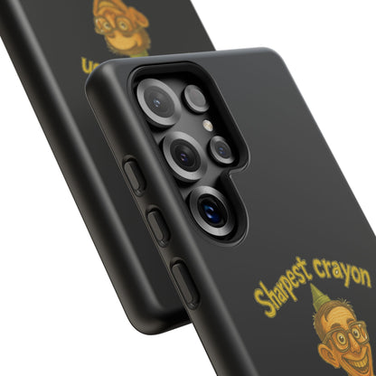 Phone Case — "Sharpest Crayon in the Tool Shed" Retro Teacher/Geek Protective Cover