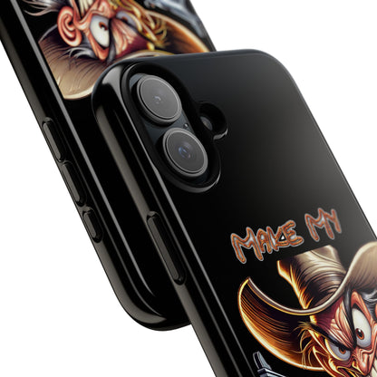 Phone Case - 'Make My Day' Cowboy Revolver Graphic Protective Case