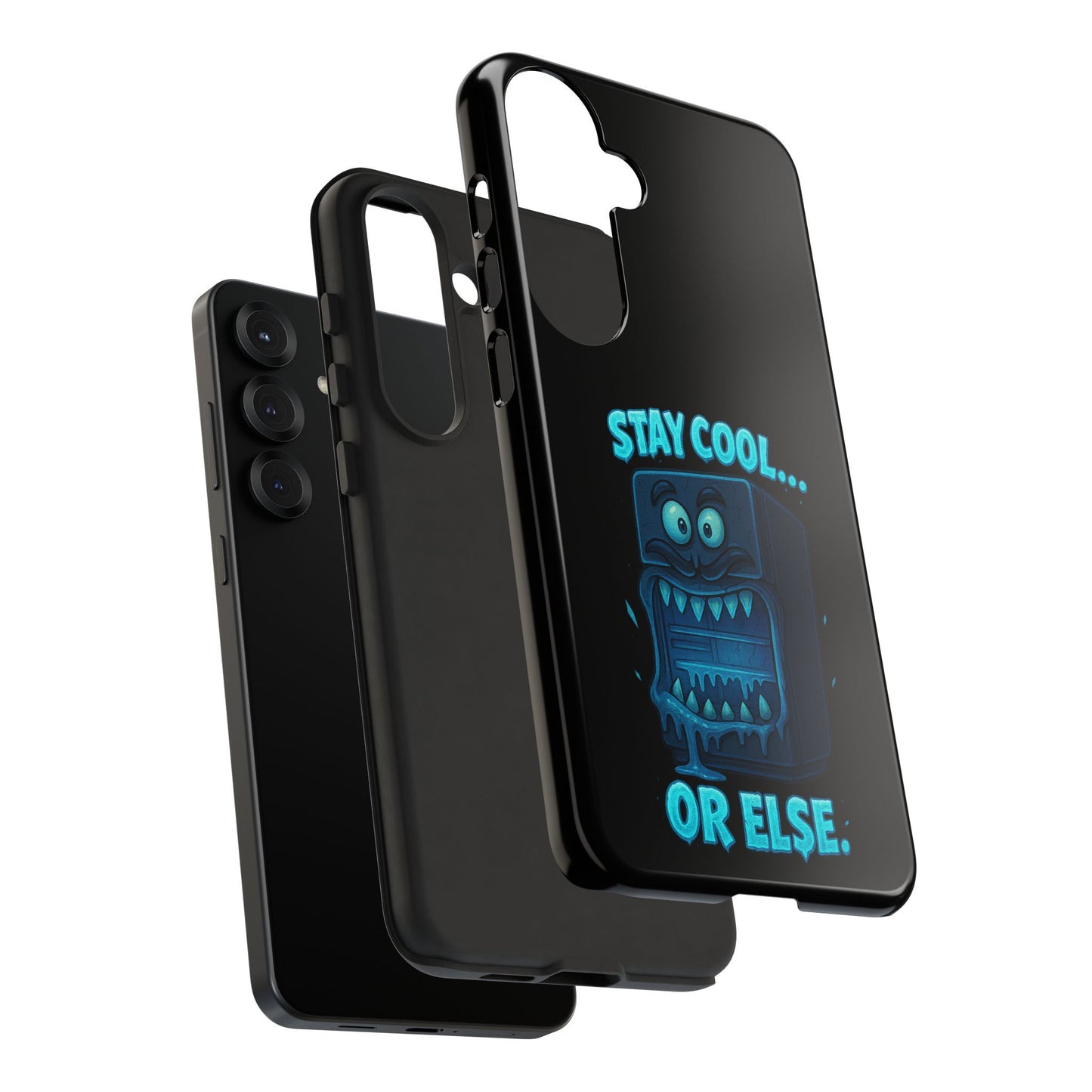 Stay Cool... Or Else. Phone Case — Neon Monster Protective iPhone Cover