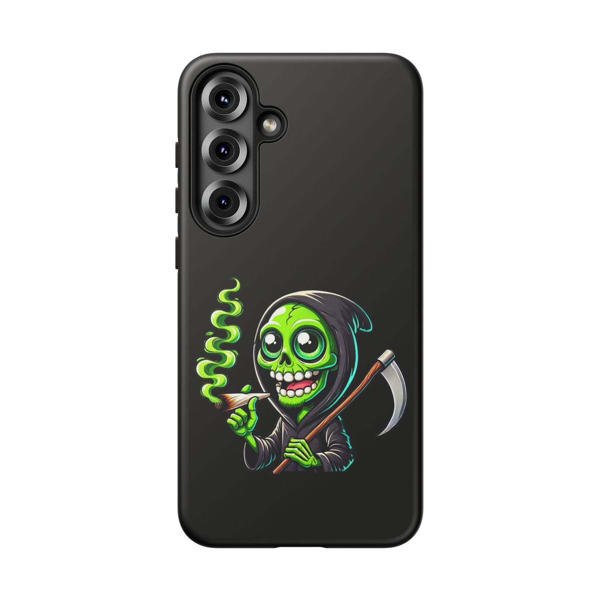 Grinning Green Reaper Phone Case