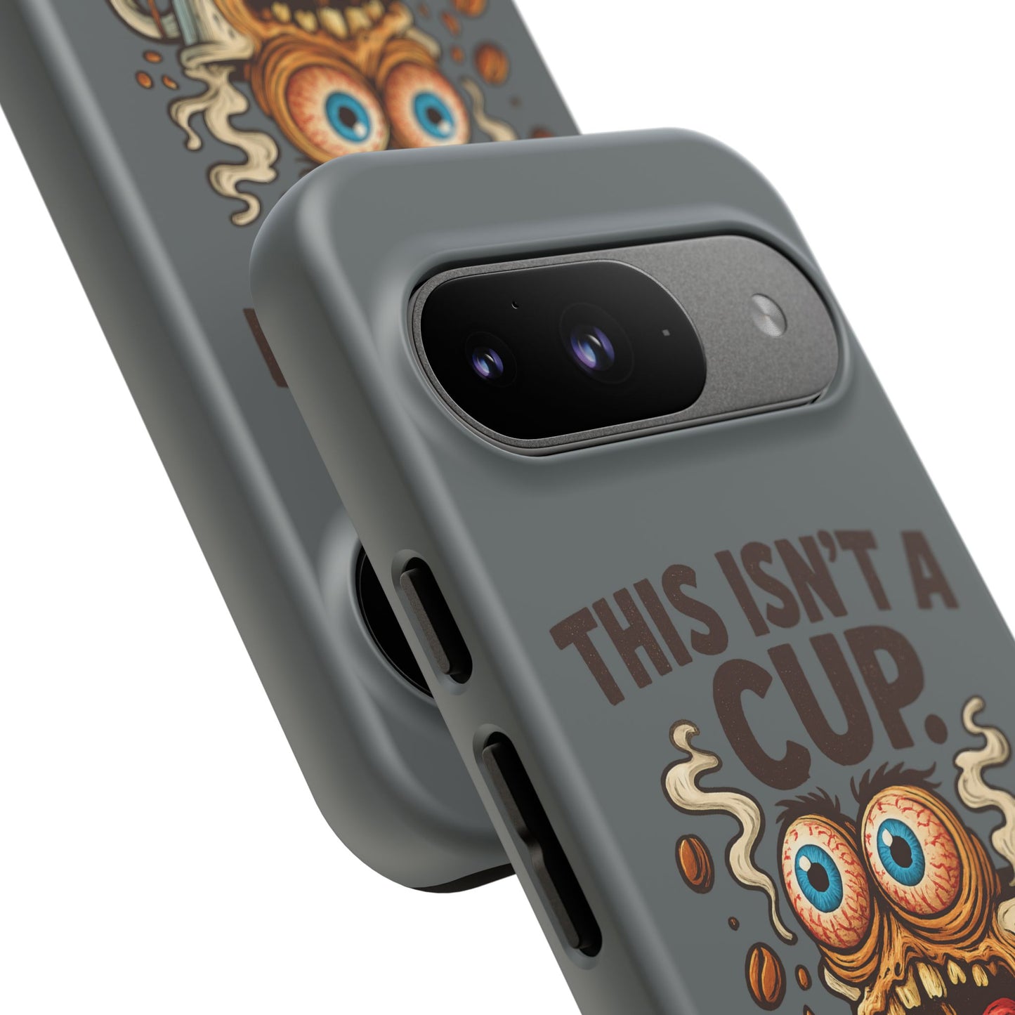 Phone Case — "This Isn't a Cup, It's a Cry for Help" Funny Coffee Monster Design