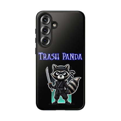 Trash Panda Ninja Phone Case — Cute Raccoon Warrior Protective Case