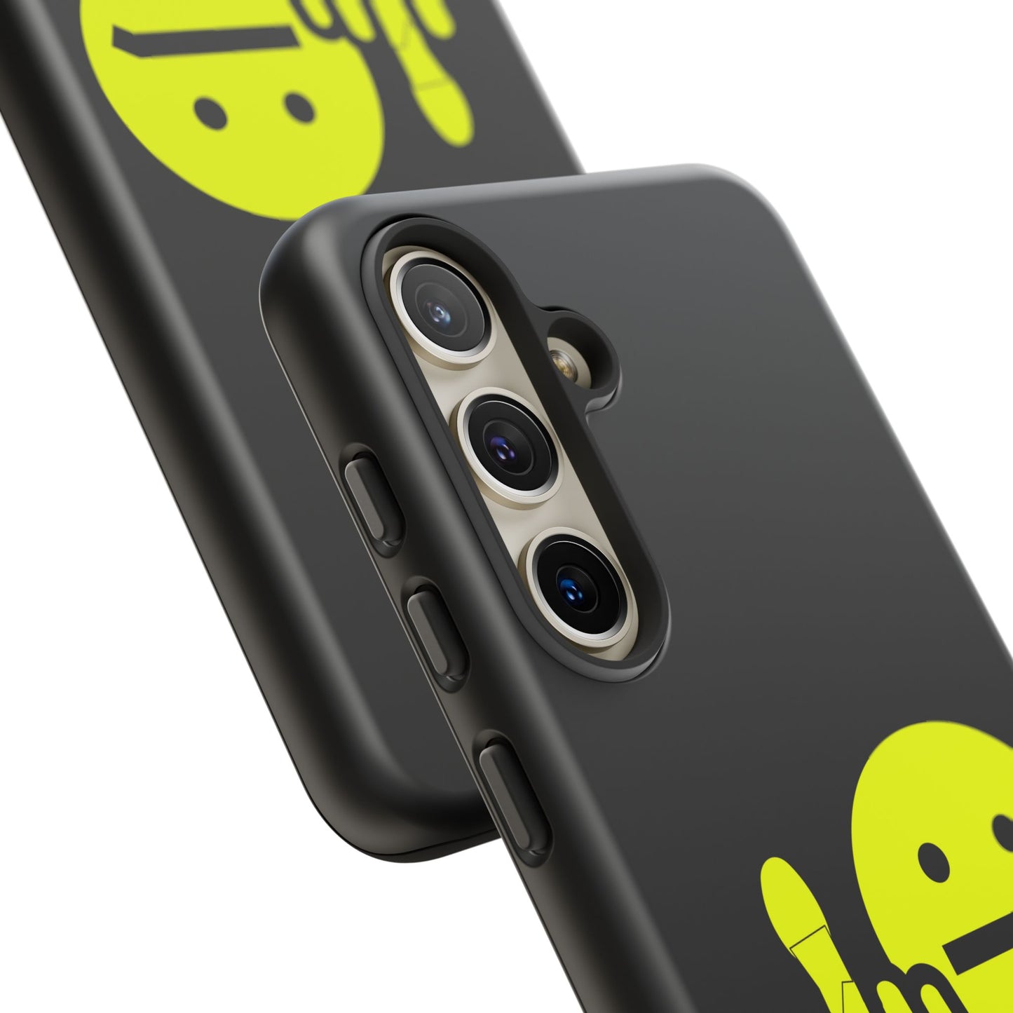 Phone Case — Neon Middle Finger Emoji Graphic
