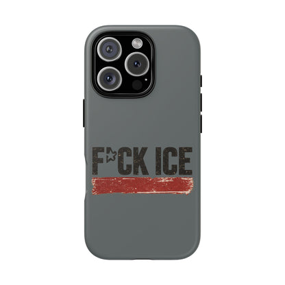 Phone Case - "F*CK ICE" Distressed Protest Design