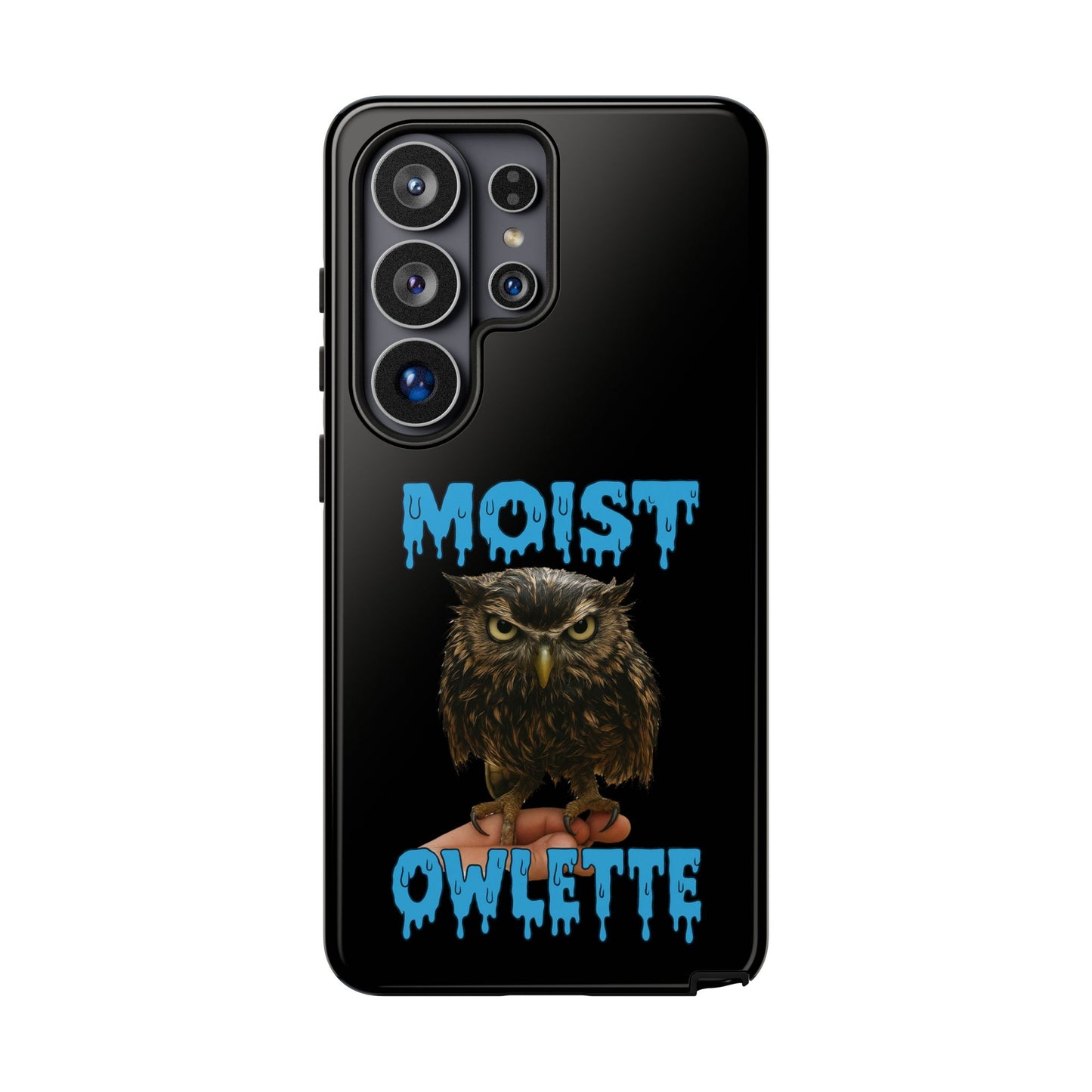 Moist Owlette Phone Case — Funny Owl Graphic Protective Case