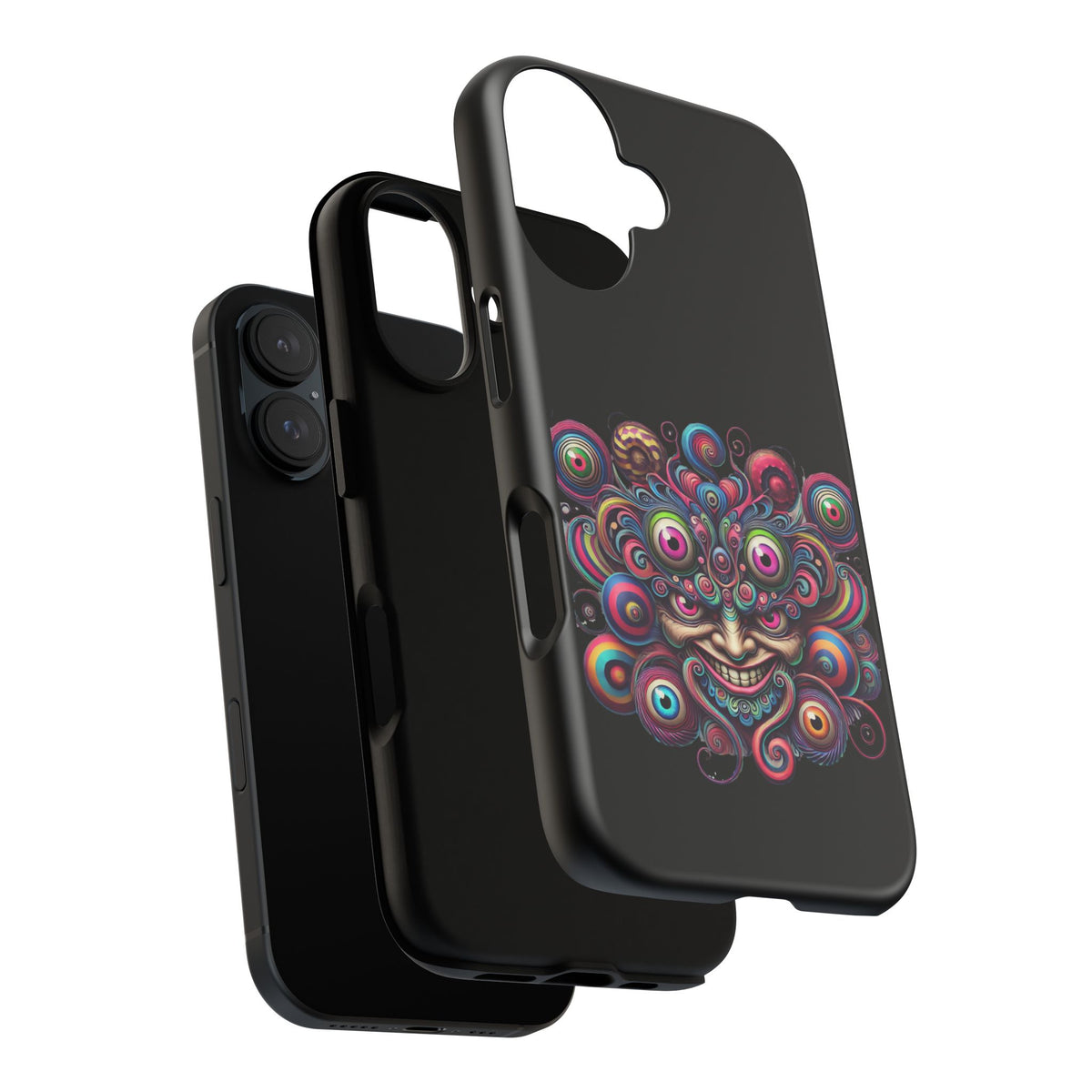 Psychedelic Smiling Eye Cluster Phone Case