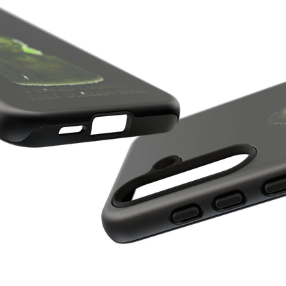 Spooky Green Ghost Phone Case — "I Baked Cookies, They Scream Now" Horror iPhone Cover