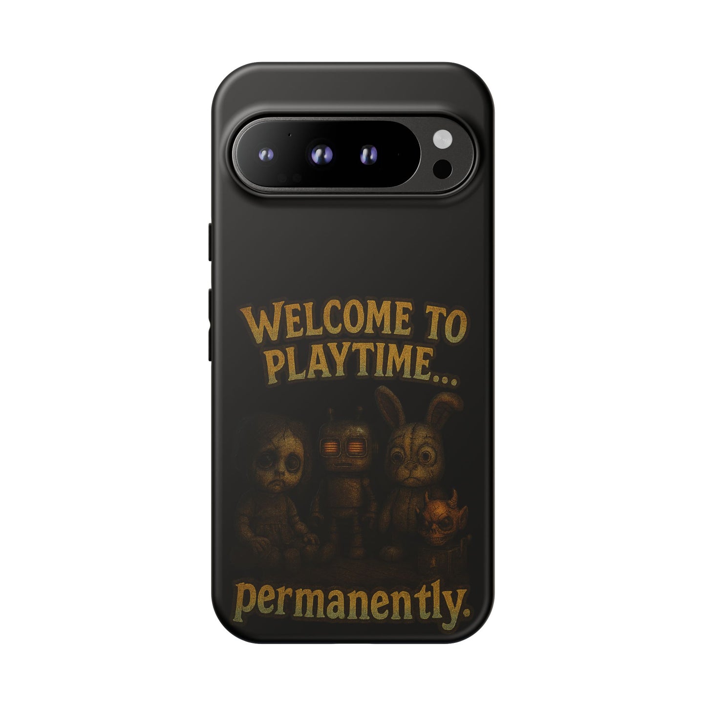 Phone Case — "Welcome to Playtime... Permanently." Horror Game Character Protective Case