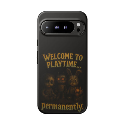 Phone Case — "Welcome to Playtime... Permanently." Horror Game Character Protective Case