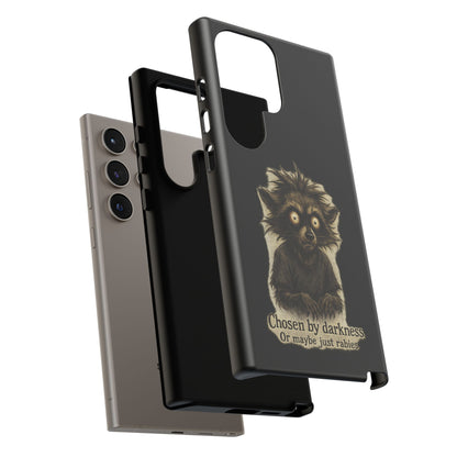 Phone Case — "Chosen by Darkness (Or Maybe Just Rabies)" Cute Creepy Lemur Design