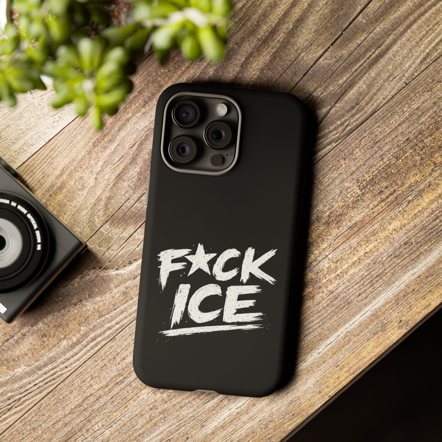 Phone Case — “F*ck Ice” Bold Protest Graphic Protective Case