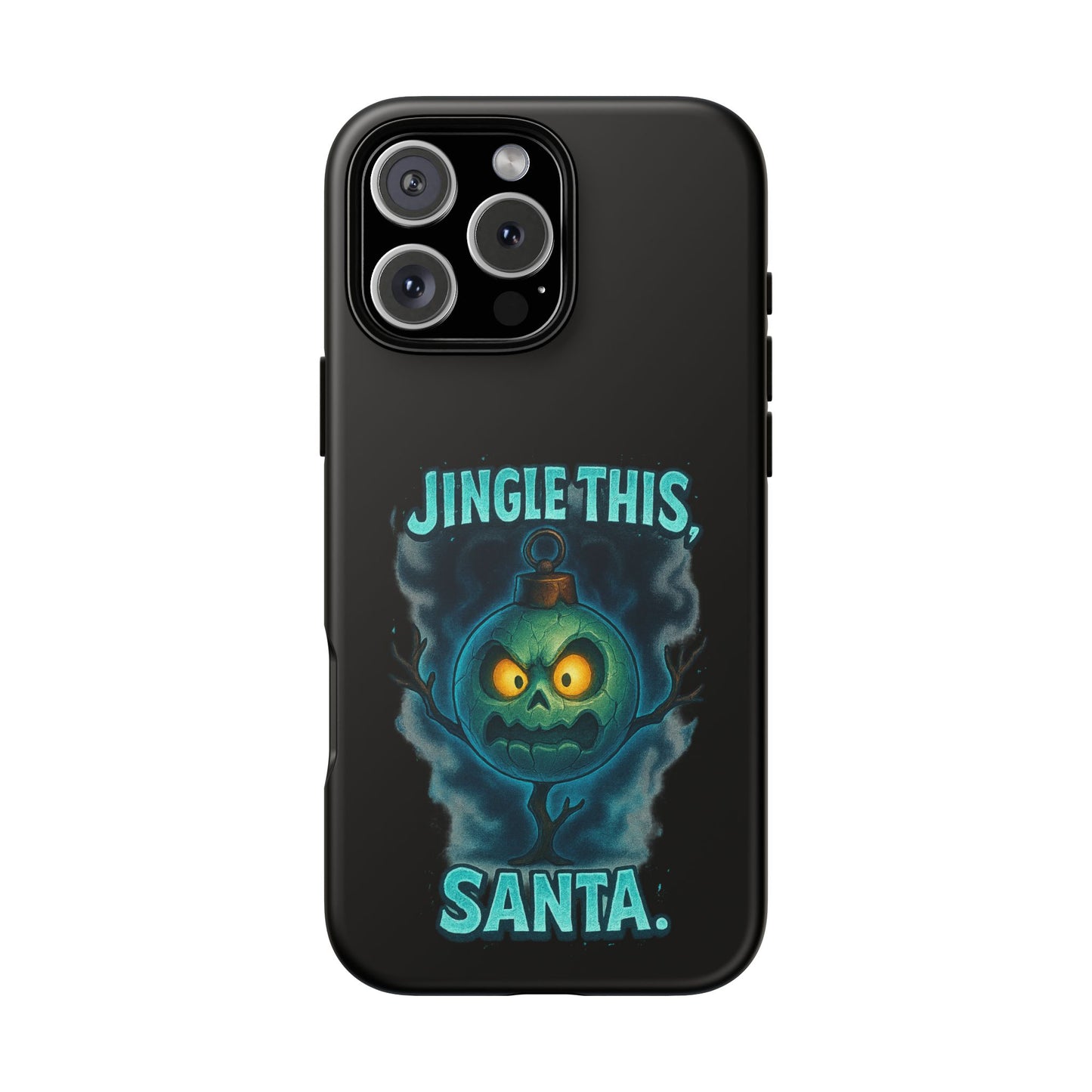 Phone Case - 'Jingle This, Santa' Spooky Holiday Protective Case