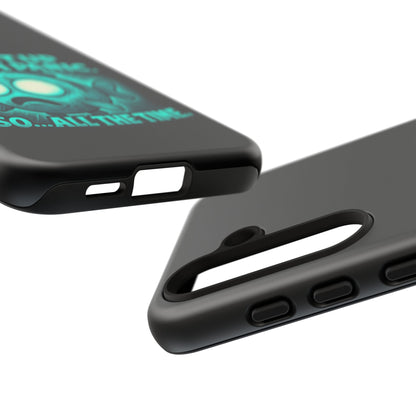 Phone Case — "I Light Up When I Panic" Glow Fish Anxiety Phone Case
