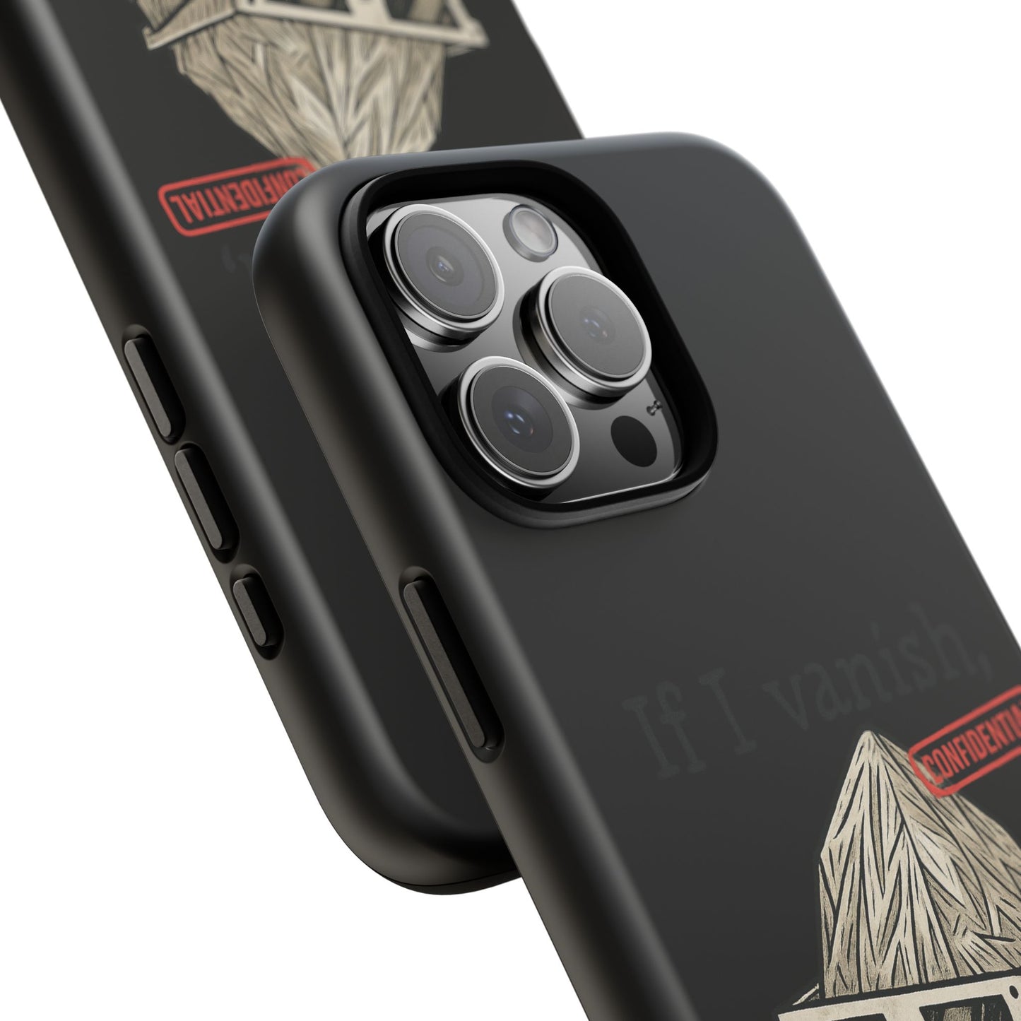 Conspiracy Tin-Foil Hat Phone Case — If I Vanish, Tell the Pigeons I Knew (Confidential)
