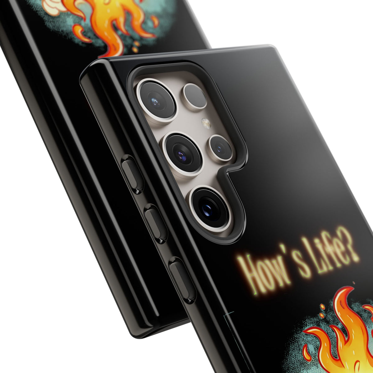 How's Life? Flaming Dumpster Phone Case