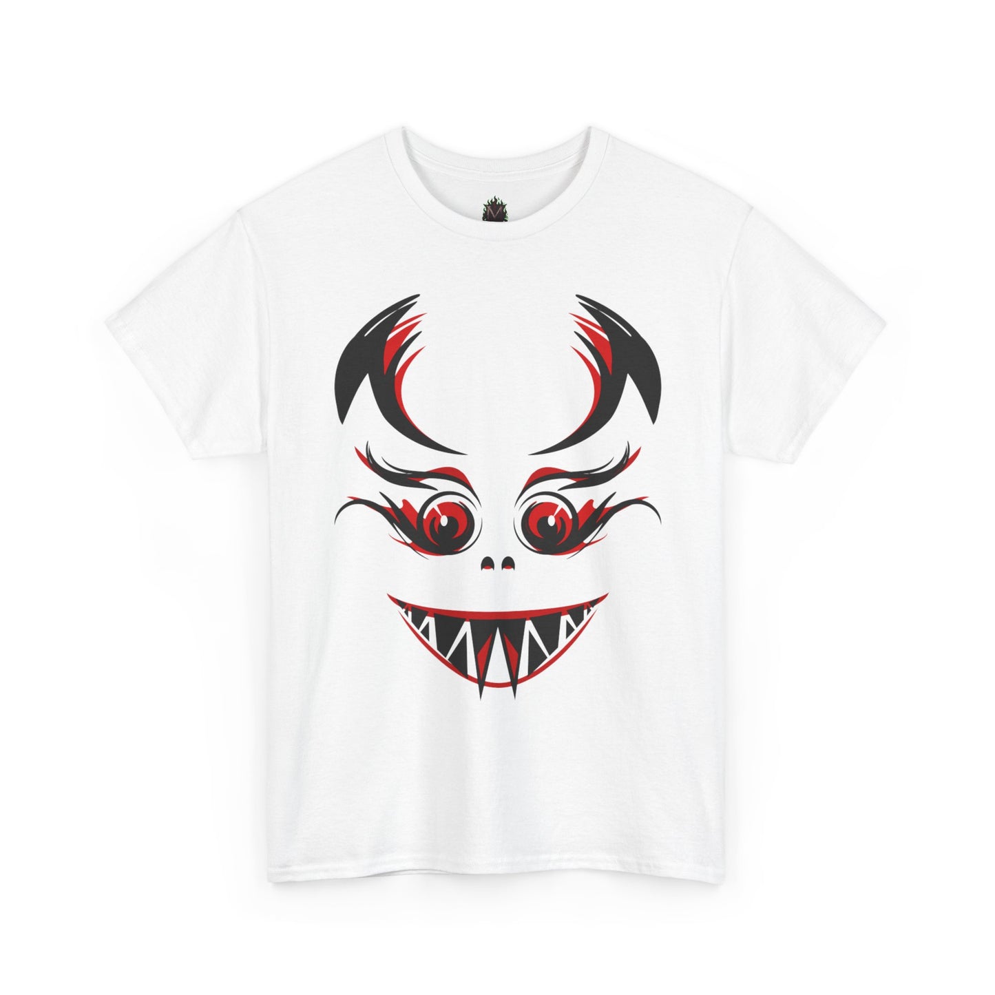 Creepy Grinning Demon Face T-Shirt | Halloween Horror Tee