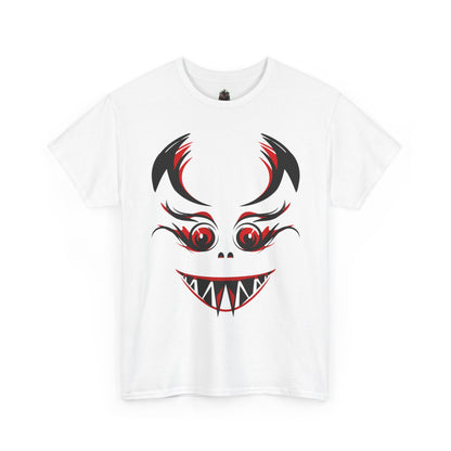 Creepy Grinning Demon Face T-Shirt | Halloween Horror Tee
