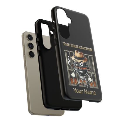 Grillfather Personalized Phone Case — Funny BBQ Smoker Design