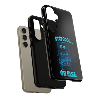 Stay Cool... Or Else. Phone Case — Neon Monster Protective iPhone Cover