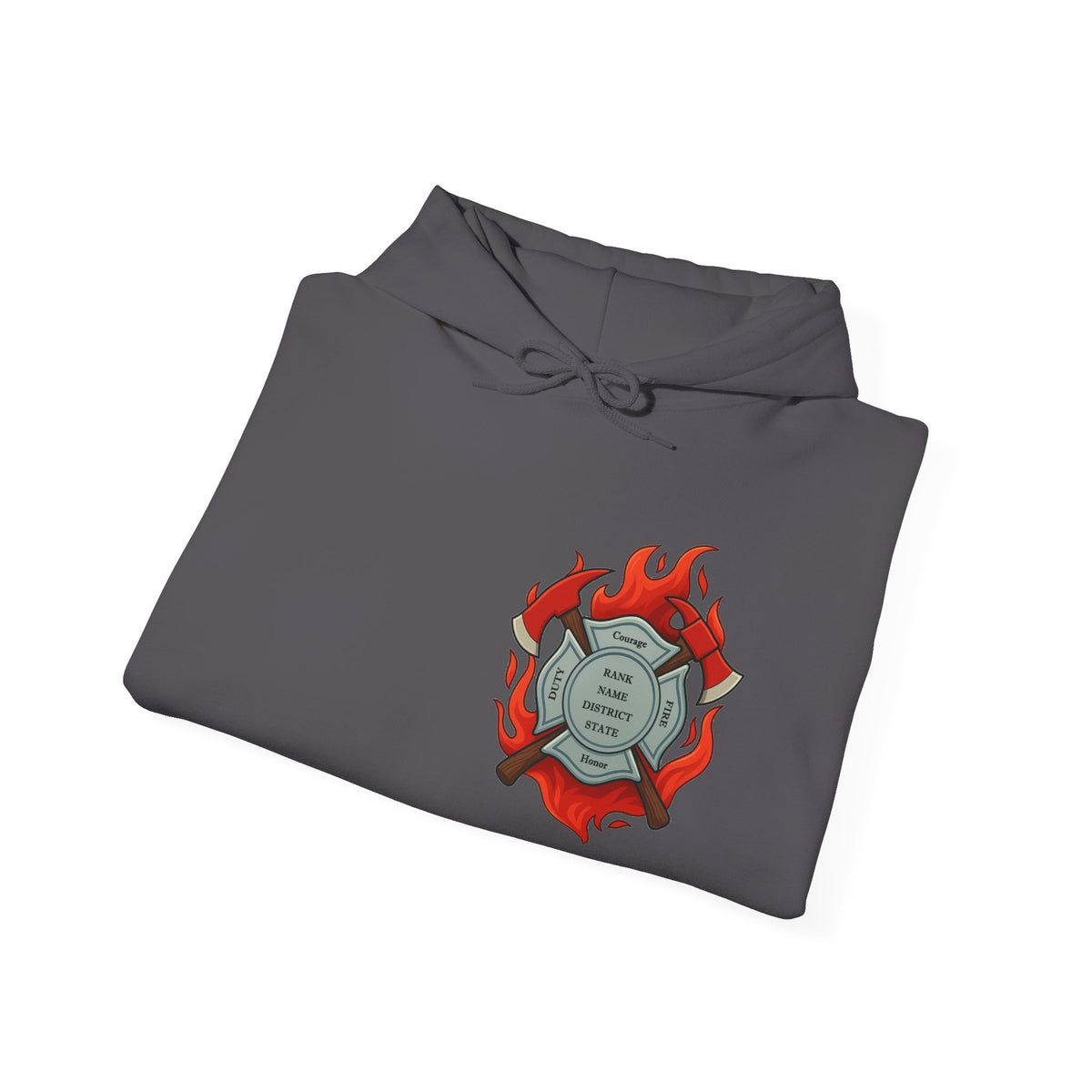 Courage Under Fire Firefighter Hoodie
