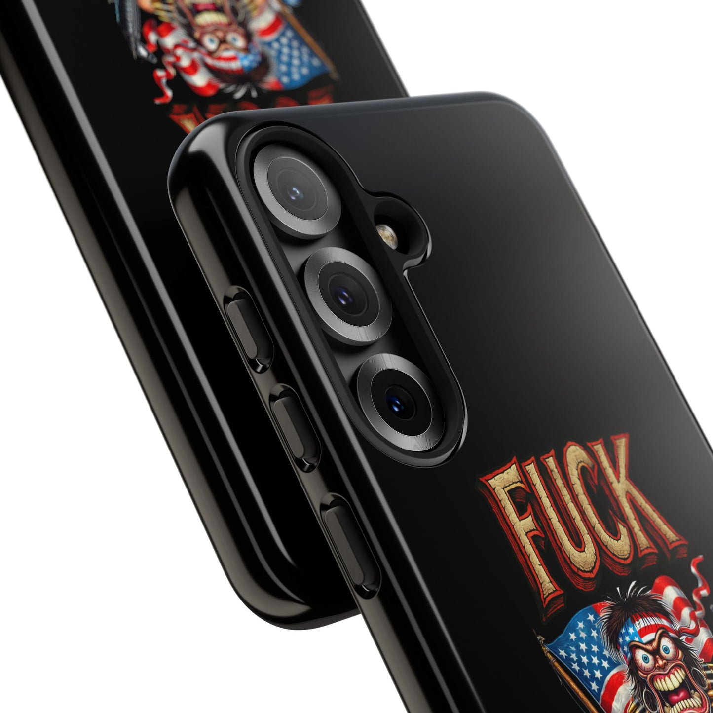 Phone Case — "FUCK YEA" Patriotic Skeleton Soldier Graphic