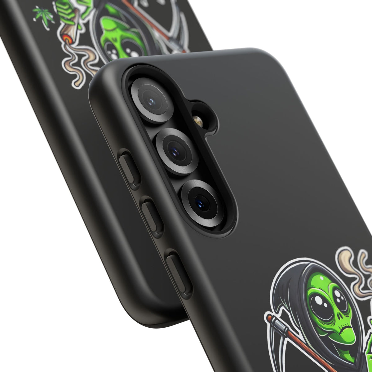 Reaper Alien Phone Case – Cute Grim Reaper Smoking Weed iPhone Case