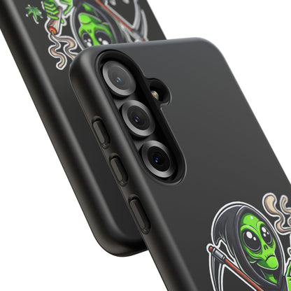 Reaper Alien Phone Case – Cute Grim Reaper Smoking Weed iPhone Case