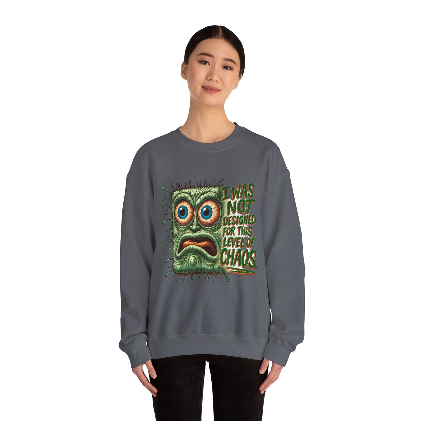 Chaos Pad – Overwhelmed Maxipad Crewneck
